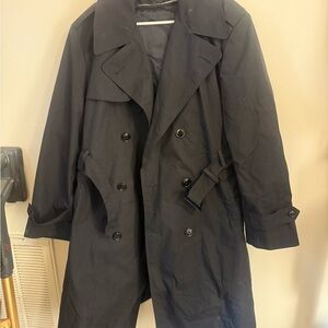 American Apparel Classic Black Trench Coat